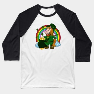 Unicorn Leprechaun - St Patricks Unicorn Baseball T-Shirt